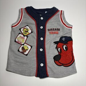 Vintage Clifford The Big Red Dog Size 3T Tee Kids Y2K Graphic Vest Boys